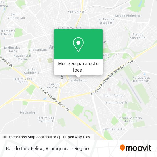 Bar do Luiz Felice mapa