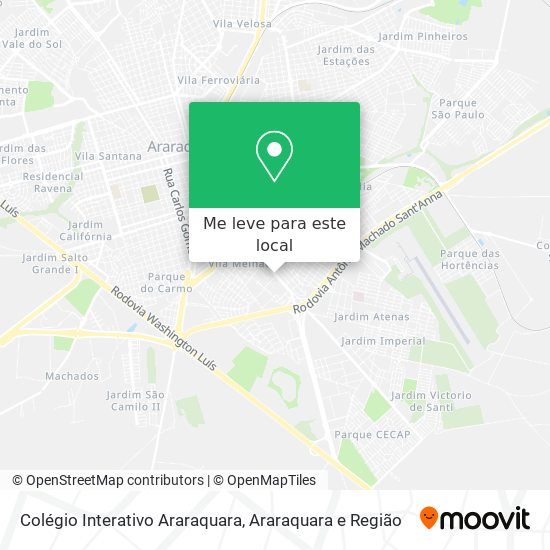Colégio Interativo Araraquara mapa