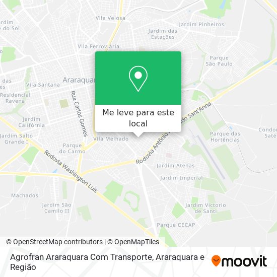 Agrofran Araraquara Com Transporte mapa