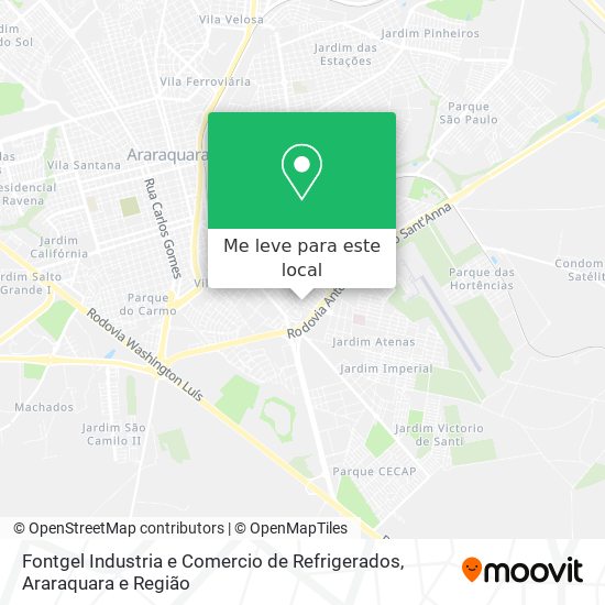 Fontgel Industria e Comercio de Refrigerados mapa