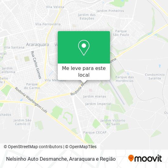 Nelsinho Auto Desmanche mapa