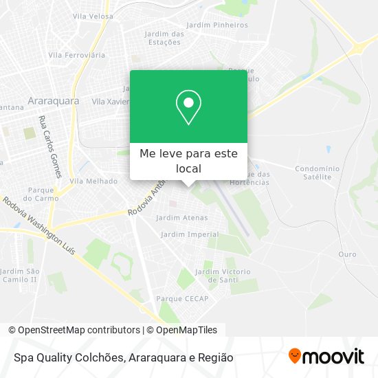 Spa Quality Colchões mapa