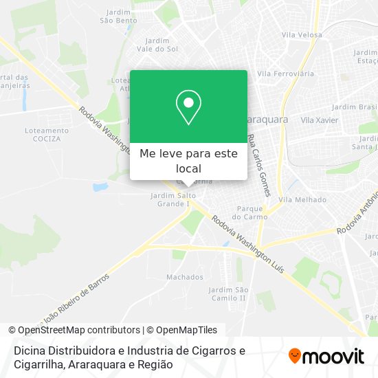 Dicina Distribuidora e Industria de Cigarros e Cigarrilha mapa