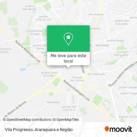 Vila Progresso mapa