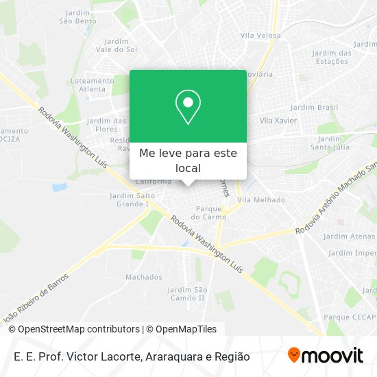 E. E. Prof. Victor Lacorte mapa