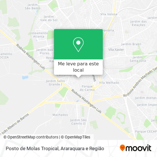 Posto de Molas Tropical mapa
