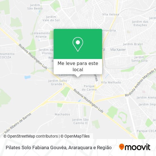Pilates Solo Fabiana Gouvêa mapa