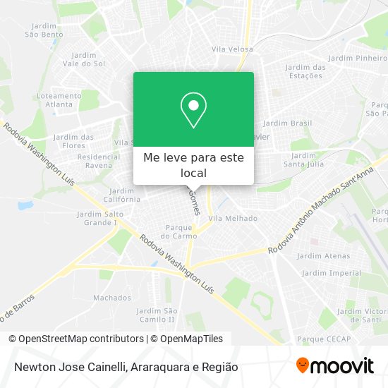 Newton Jose Cainelli mapa
