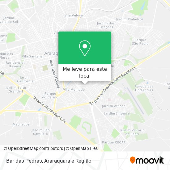 Bar das Pedras mapa