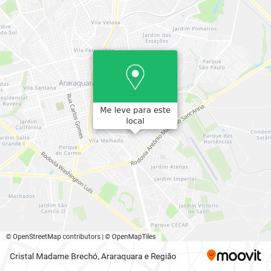 Cristal Madame Brechó mapa