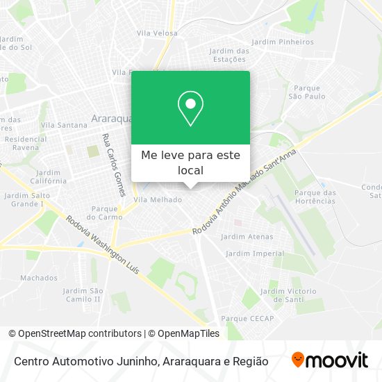 Centro Automotivo Juninho mapa