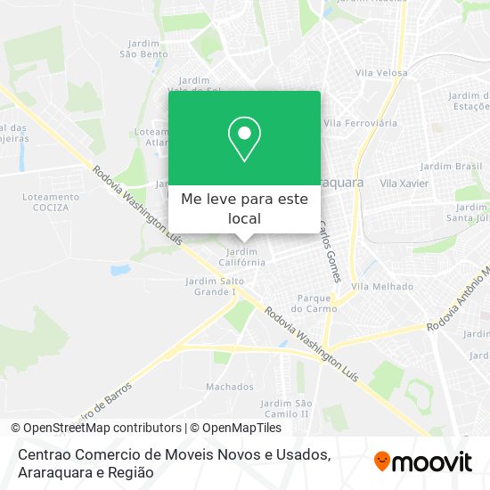 Centrao Comercio de Moveis Novos e Usados mapa