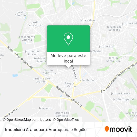 Imobiliária Araraquara mapa