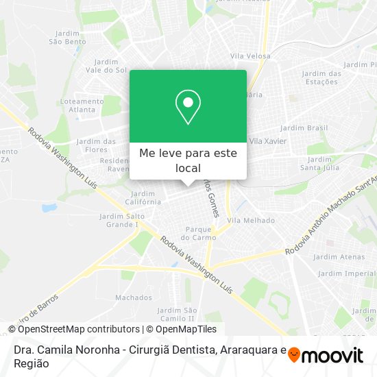 Dra. Camila Noronha - Cirurgiã Dentista mapa