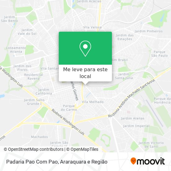 Padaria Pao Com Pao mapa