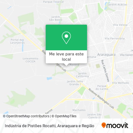 Indústria de Pistões Rocatti mapa