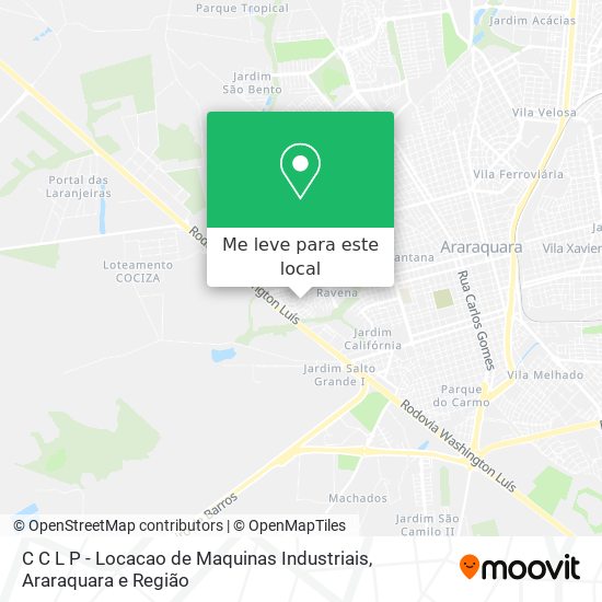 C C L P - Locacao de Maquinas Industriais mapa
