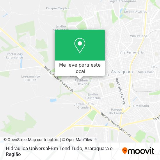 Hidráulica Universal-Bm Tend Tudo mapa