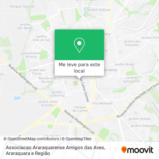 Associacao Araraquarense Amigos das Aves mapa