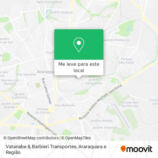Vatanabe & Barbieri Transportes mapa