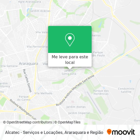 Alcatec - Serviços e Locações mapa