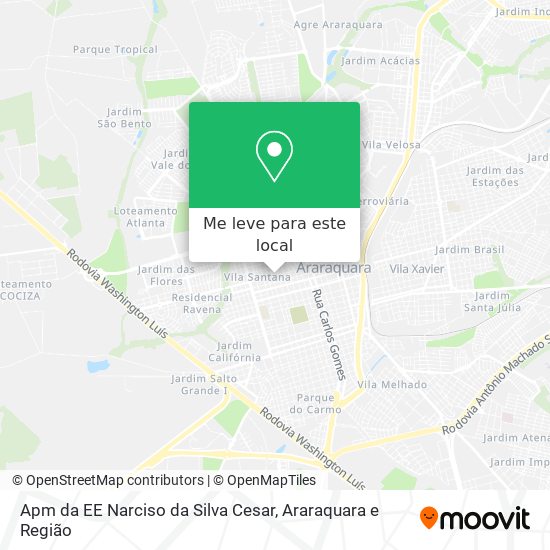 Apm da EE Narciso da Silva Cesar mapa