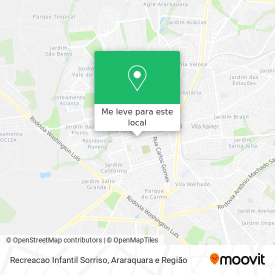 Recreacao Infantil Sorriso mapa