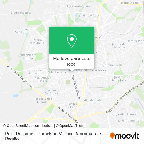 Prof. Dr. Isabela Parsekian Martins mapa