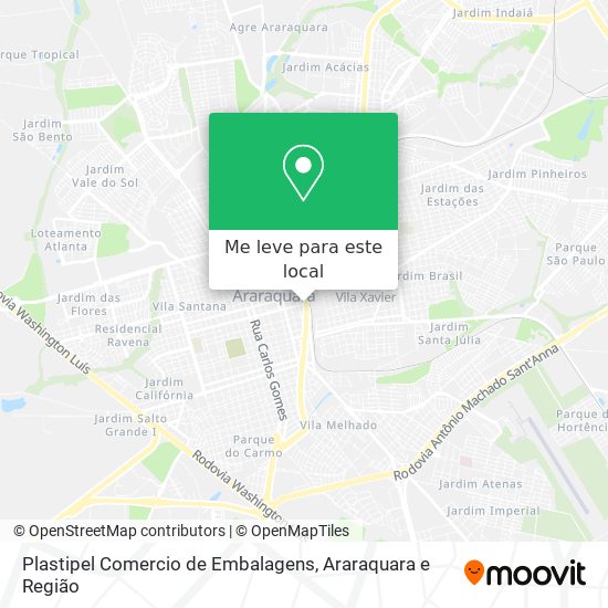 Plastipel Comercio de Embalagens mapa