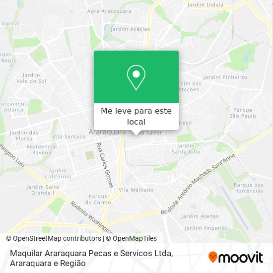 Maquilar Araraquara Pecas e Servicos Ltda mapa