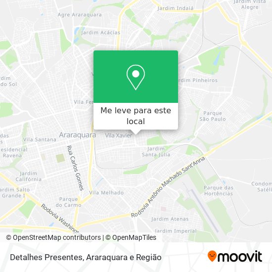 Detalhes Presentes mapa