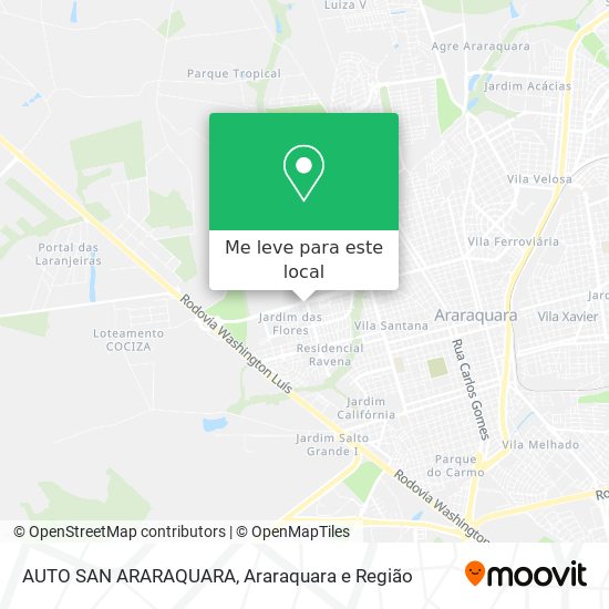 AUTO SAN ARARAQUARA mapa