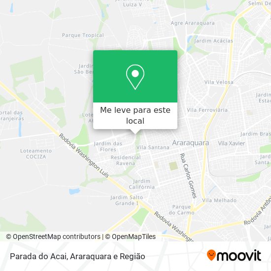 Parada do Acai mapa