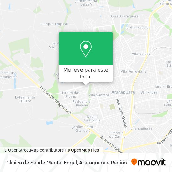 Clínica de Saúde Mental Fogal mapa