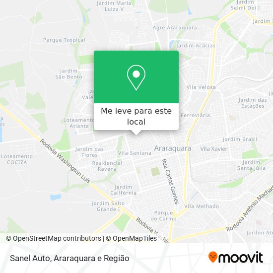 Sanel Auto mapa