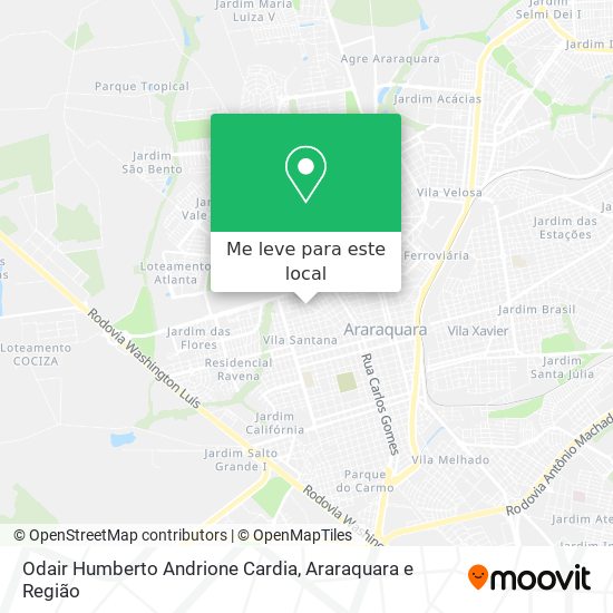 Odair Humberto Andrione Cardia mapa