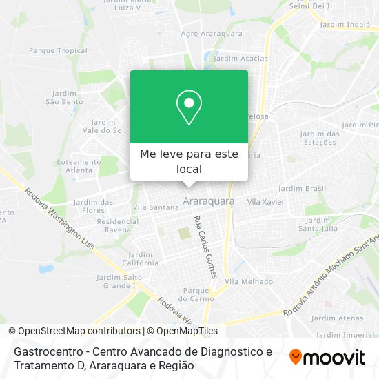 Gastrocentro - Centro Avancado de Diagnostico e Tratamento D mapa