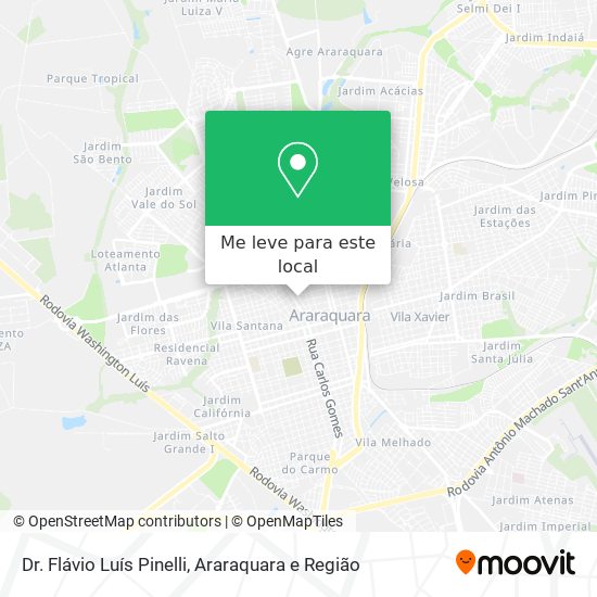 Dr. Flávio Luís Pinelli mapa