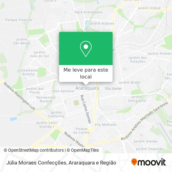 Júlia Moraes Confecções mapa