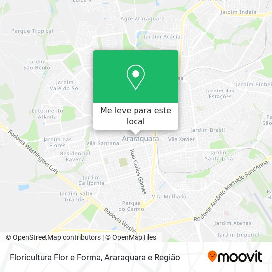 Floricultura Flor e Forma mapa