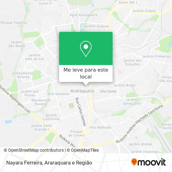 Nayara Ferreira mapa