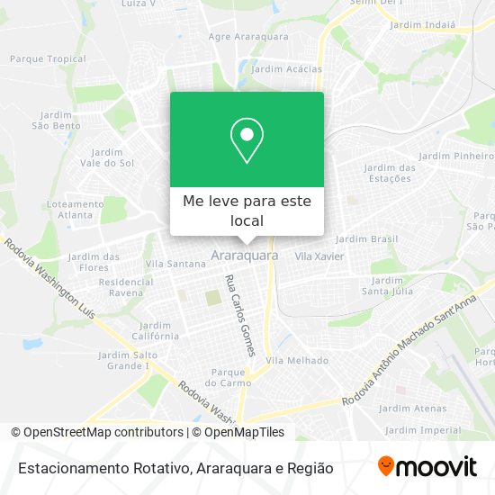 Estacionamento Rotativo mapa