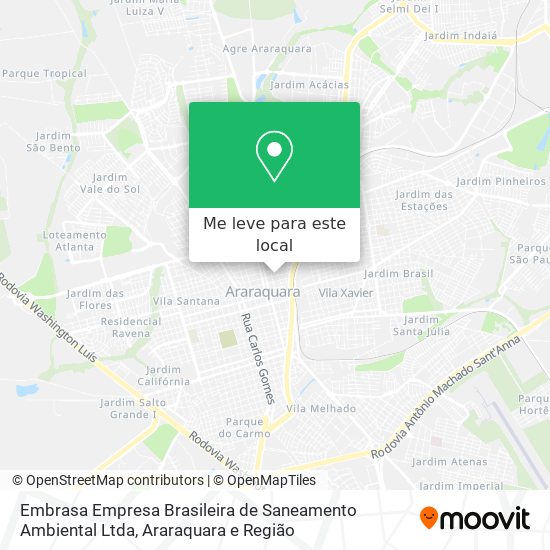 Embrasa Empresa Brasileira de Saneamento Ambiental Ltda mapa
