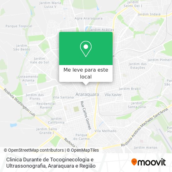 Clinica Durante de Tocoginecologia e Ultrassonografia mapa