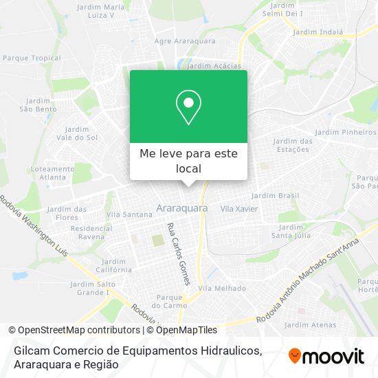 Gilcam Comercio de Equipamentos Hidraulicos mapa