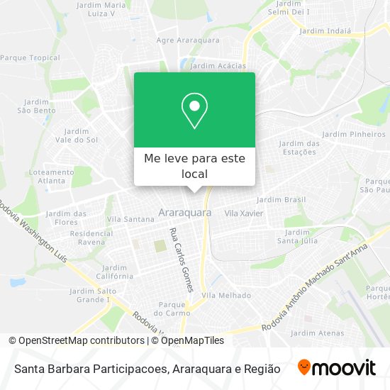 Santa Barbara Participacoes mapa