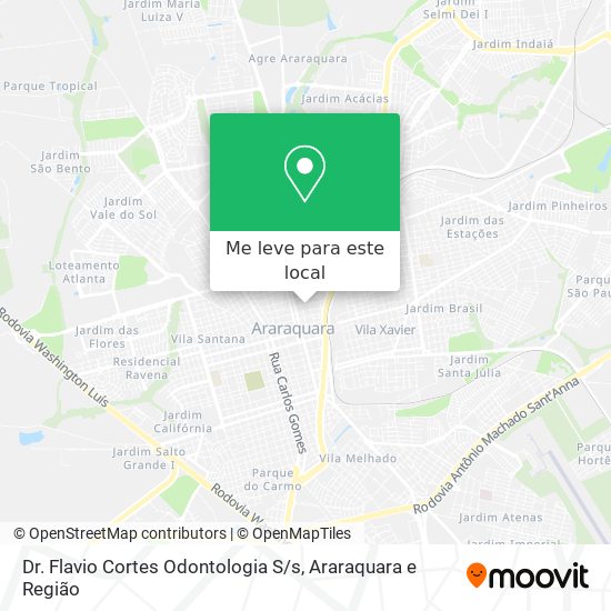 Dr. Flavio Cortes Odontologia S / s mapa
