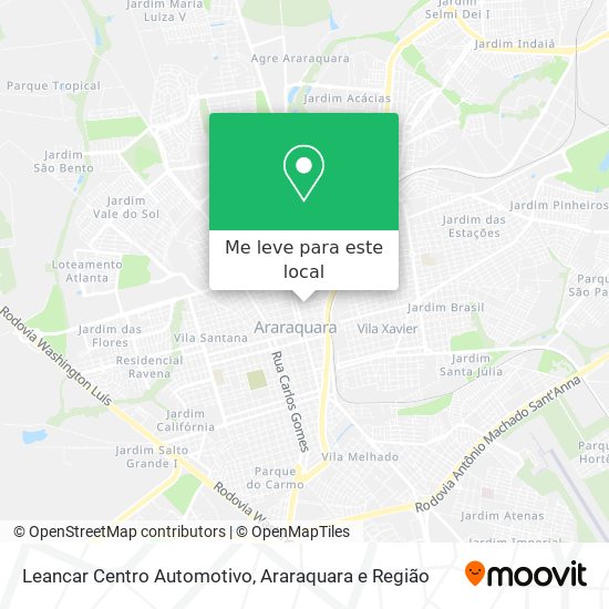 Leancar Centro Automotivo mapa
