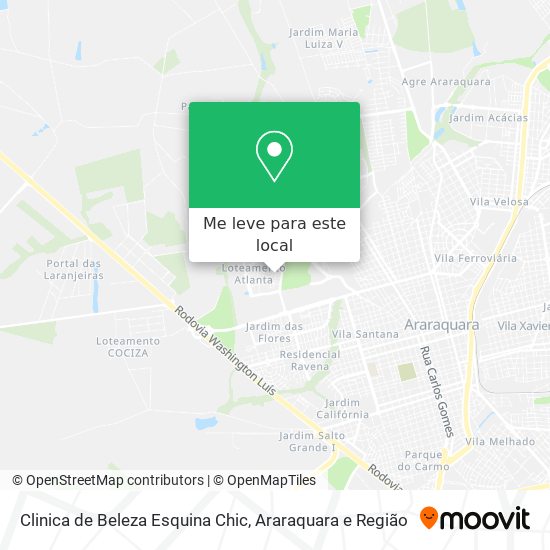 Clinica de Beleza Esquina Chic mapa
