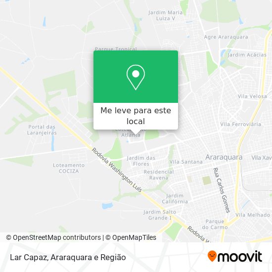 Lar Capaz mapa